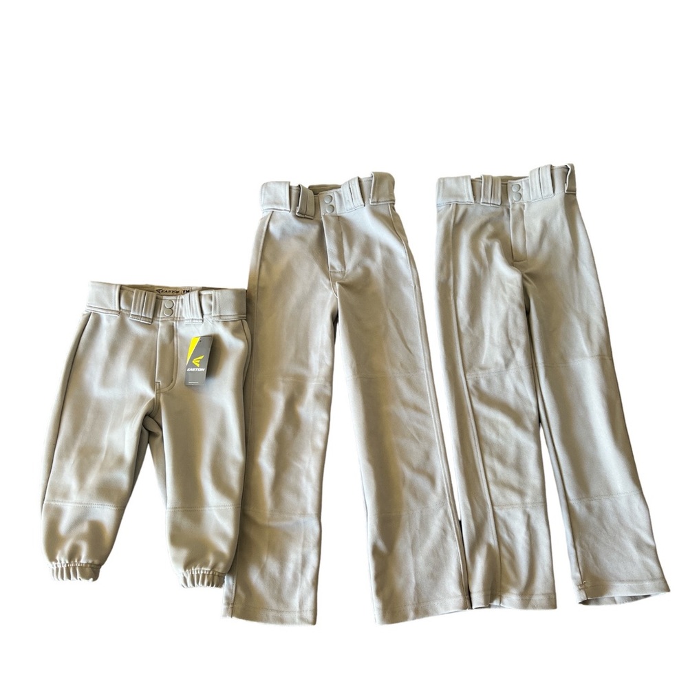 Easton Five Pairs Baseball Pants Practice Lot Youth S